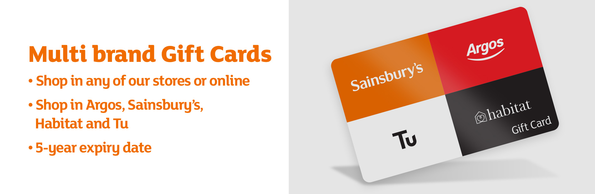 Sainsbury's Digital Gift Card - Send the Perfect Gift Digitally Banner Image